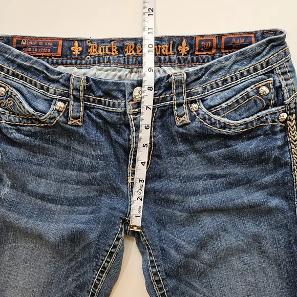 Rock Revival Jeans Size 30 Women's Anja Boot Denim - Picture 11 of 12